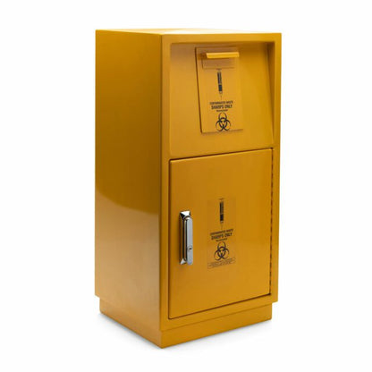 2 mm Steel Safety Keyed Lock Case for Sharp Containers 23 L