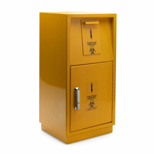 2 mm Steel Safety Keyed Lock Case for Sharp Containers 23 L