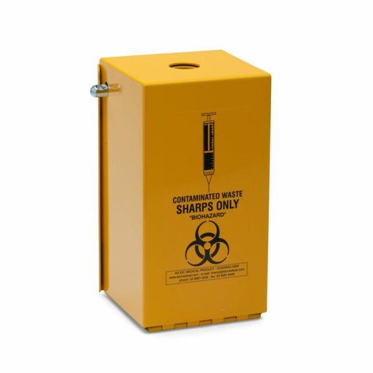 2 mm Steel Safety Hinged Case for Sharp Containers 2 L