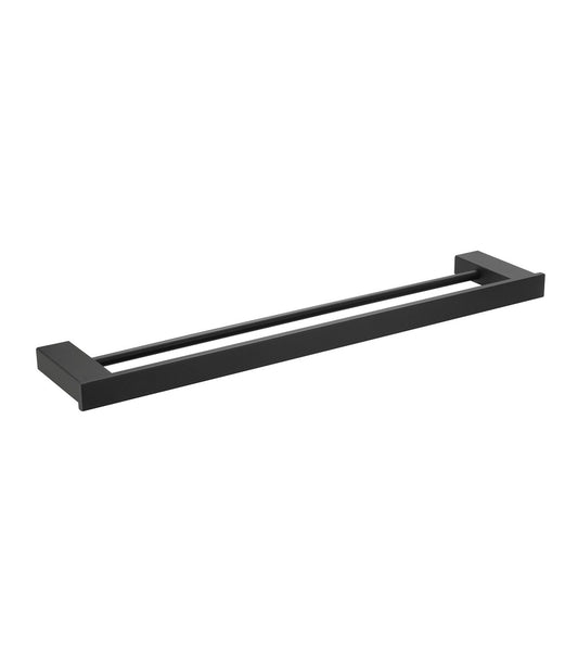 Harmonia Double Towel Rail Black
