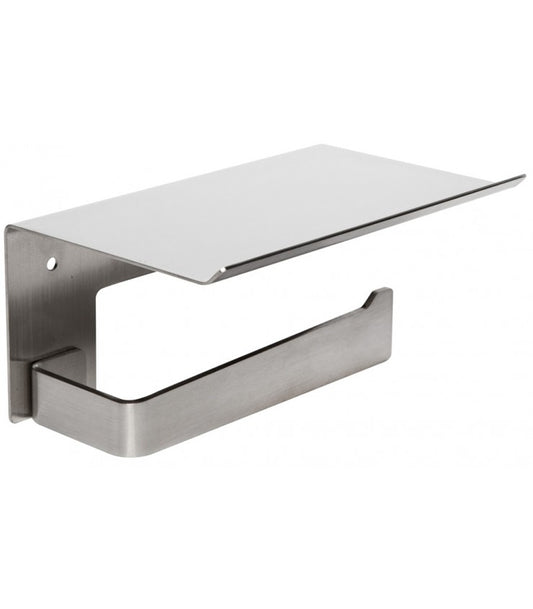 Aura Toilet Roll Holder with Shelf Bright