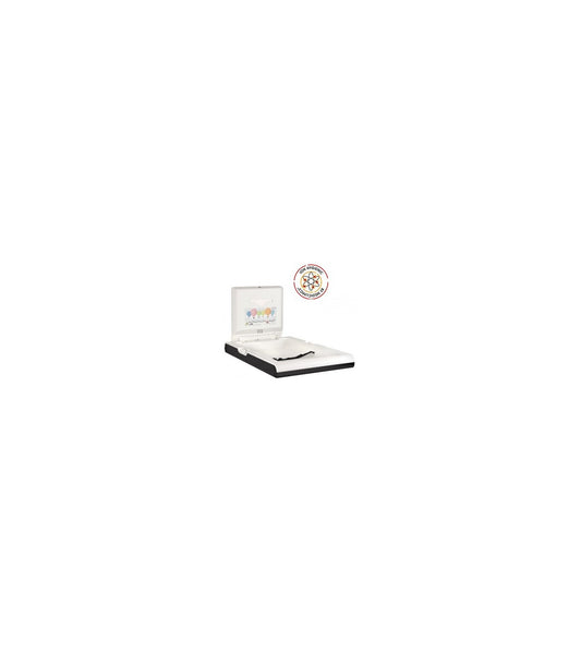 Vertical Baby Changing Bed Station with Ionizer, Polypropylene White + Stainless Steel Black 480x100closed/875openx565mm (CP0016VCSB-I-ASTM)