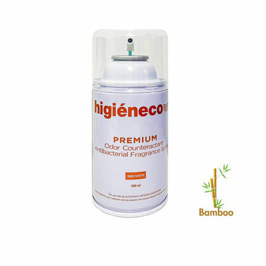 Higieneco Bamboo Fresh Premium Fragrance Refill, Antibacterial, 280 mL, 3000 Sprays