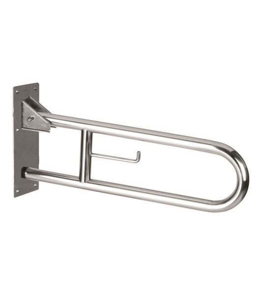 Swing-up grab bar bright