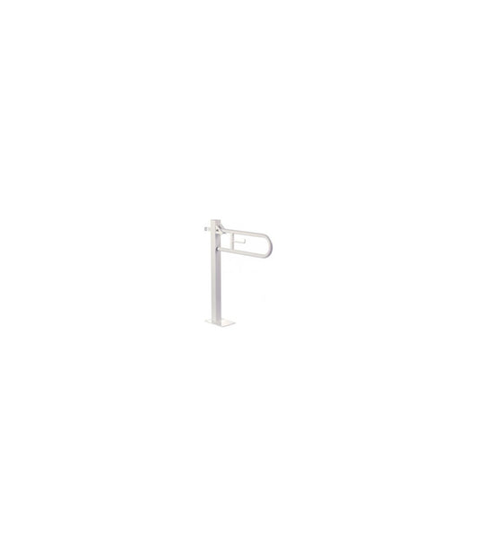 Swing-up grab bar fixed column white epoxy