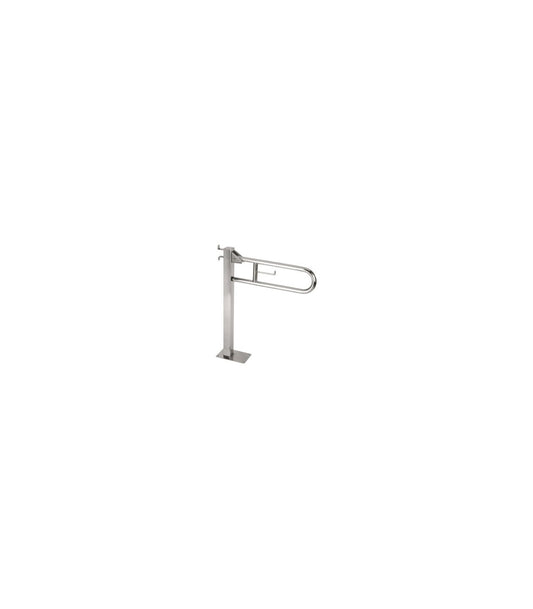 Swing-up grab bar fixed column bright