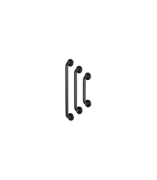Straight Grab Bar AISI 201 Stainless Steel Black Epoxy 390mm