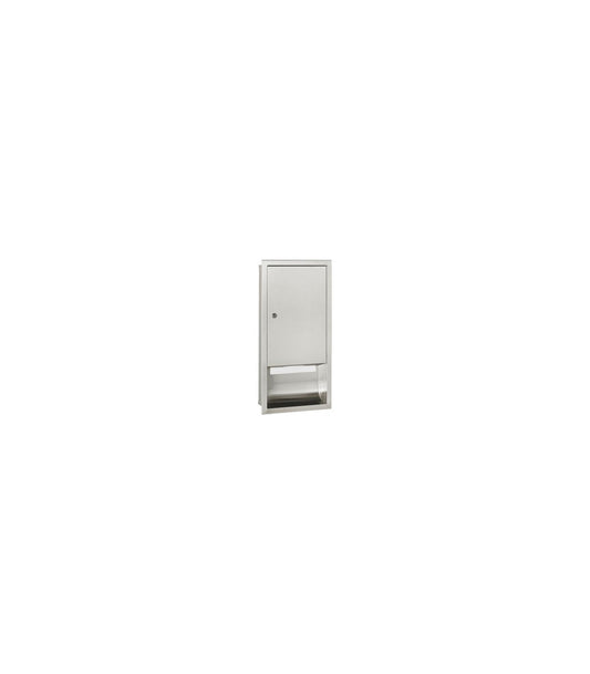 Recessed paper towel dispenser 600-800 C/Z towels stainless steel satin dte0040cs