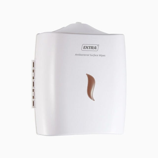 Extra Antibacterial Wet Wipe Dispenser Wall Mounted White
