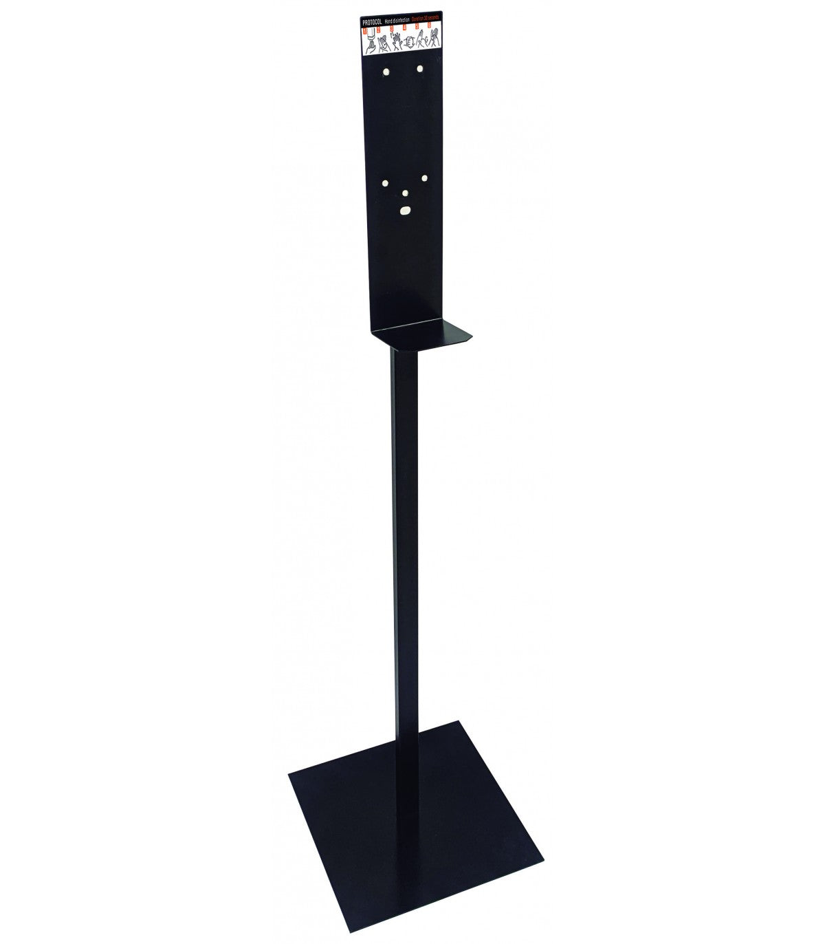 lack Steel Hand Sanitizing Station with Epoxy Finish