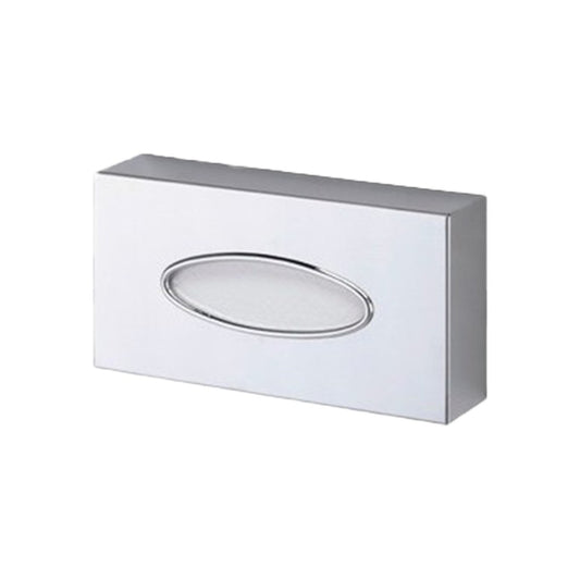 Hospeco chrome-plated brass countertop facial tissue dispenser with a bright polished finish.