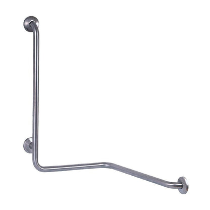Hospeco Mediclinics right-side 90-degree angled stainless steel grab bar for accessible washrooms