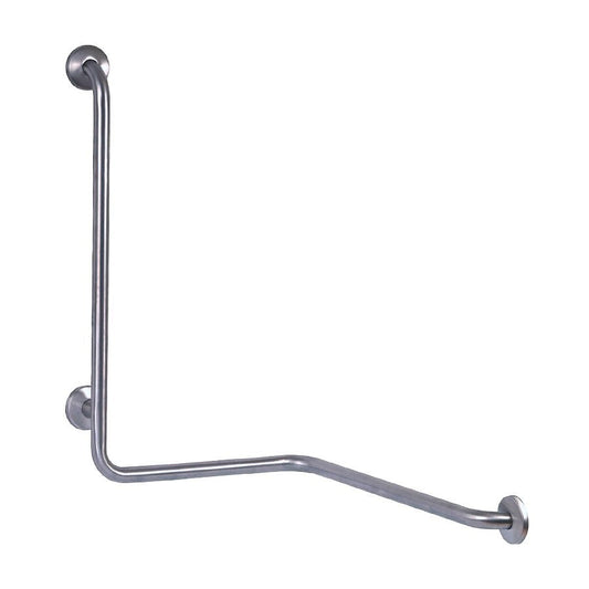 Hospeco Mediclinics right-side 90-degree angled stainless steel grab bar for accessible washrooms