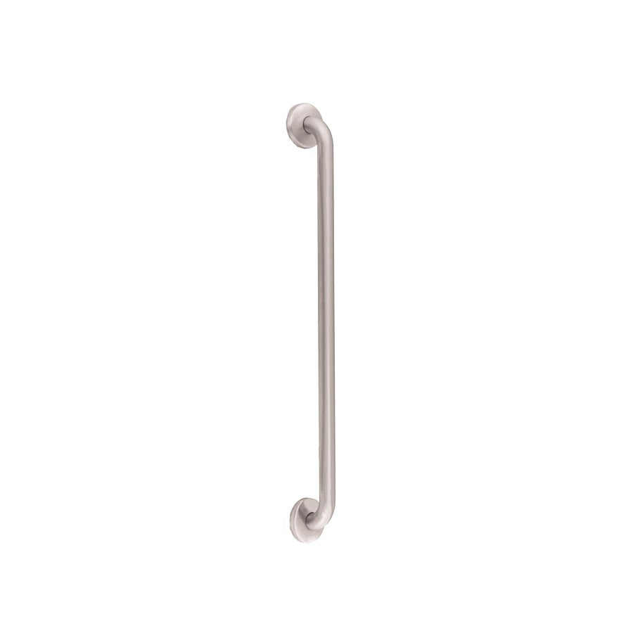 Hospeco Mediclinics 842mm straight grab bar made of durable AISI 304 stainless steel for bathroom safety.