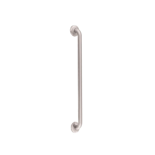 Hospeco Mediclinics 842mm straight grab bar made of durable AISI 304 stainless steel for bathroom safety.