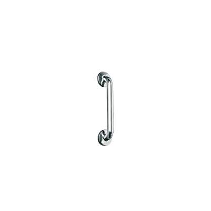 Hospeco Mediclinics 387mm straight grab bar in satin stainless steel for bathroom safety and mobility support.