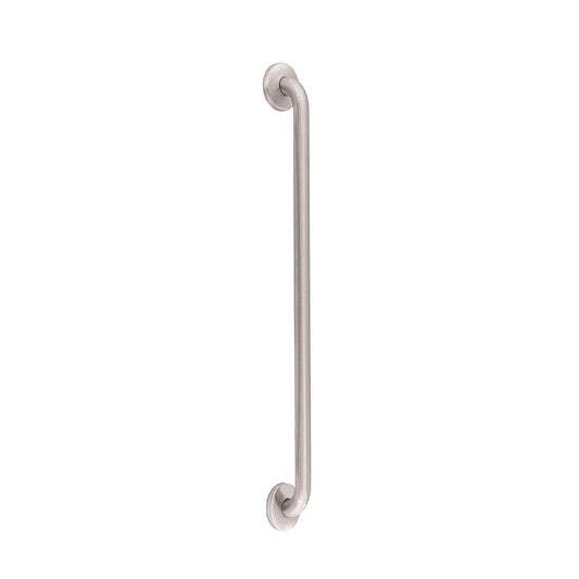 Hospeco Mediclinics 997mm straight grab bar in durable satin finish AISI 304 stainless steel for bathroom safety.