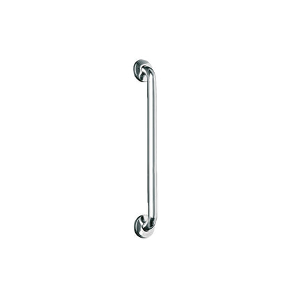 Hospeco Mediclinics 692mm straight grab bar made of durable satin finish AISI 304 stainless steel for bathroom safety.