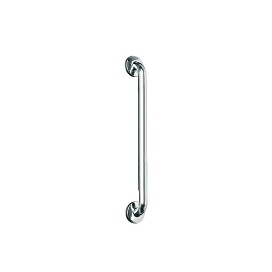 Hospeco Mediclinics 692mm straight grab bar made of durable satin finish AISI 304 stainless steel for bathroom safety.