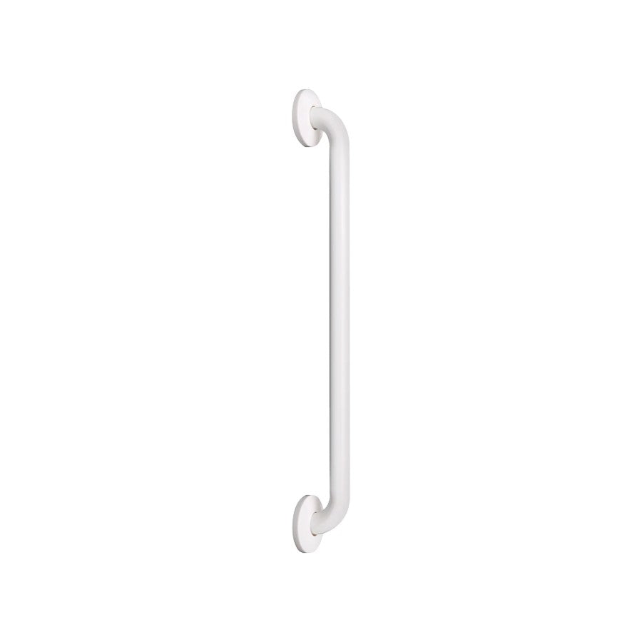Hospeco Mediclinics 540mm straight grab bar in white epoxy finish with concealed wall brackets for bathroom safety.