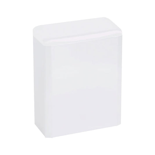 Hospeco 6L white epoxy sanitary napkin disposal bin with a durable, vandal-resistant design for public restrooms.