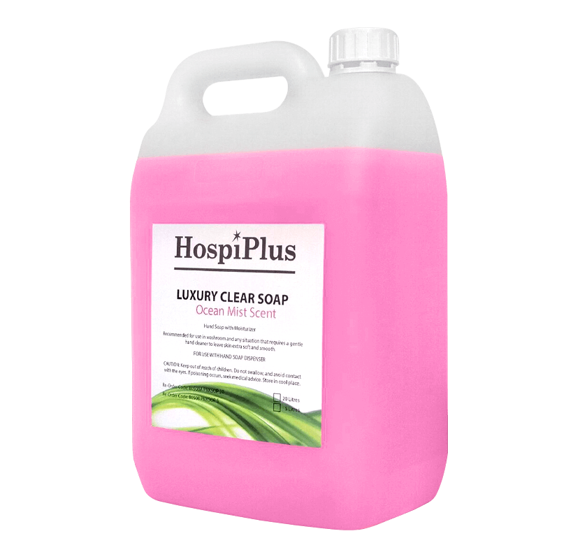 HospiPlus Pink Liquid Hand Soap, Luxury Hand Wash with Moisturiser, 5 L