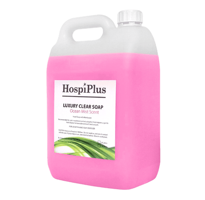 HospiPlus Pink Liquid Hand Soap, Luxury Hand Wash with Moisturiser, 5 L