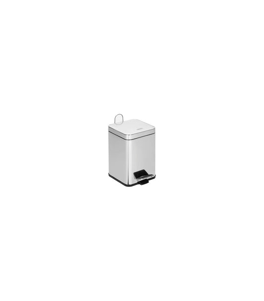 14.5L Satin Stainless Steel Square Pedal Bin