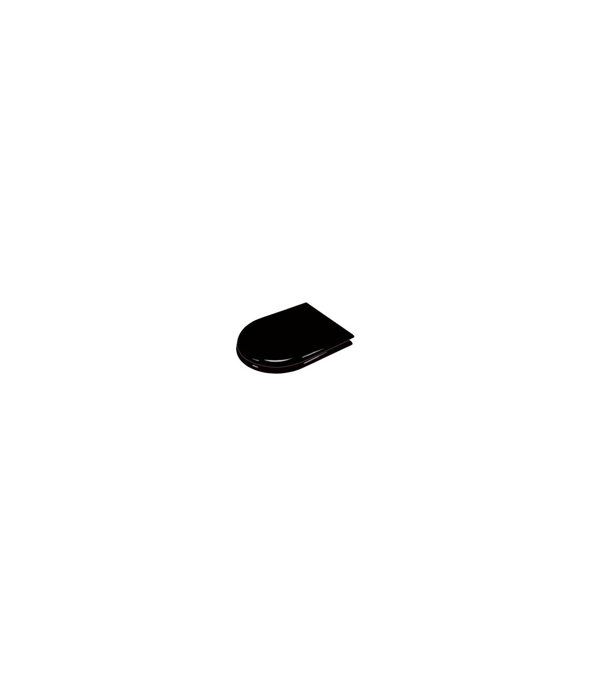 Toilet Seat Cover Black Finish for SN0110CS