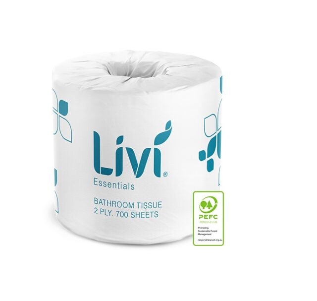 1002_Roll_Livi Essentials_Toilet Tissue 2Ply 700s_PEFC