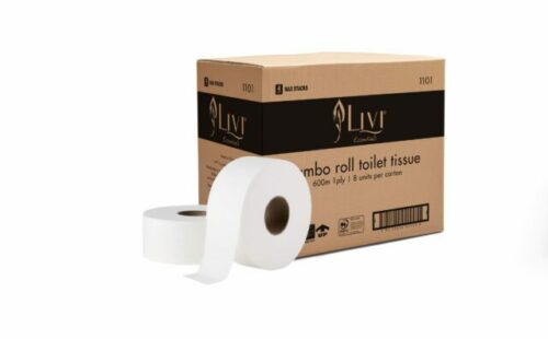 Livi Essentials Jumbo Toilet Roll 1ply 600m - 1101