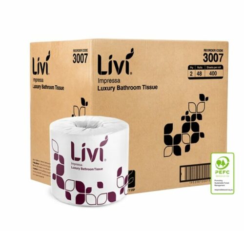 Livi Essentials Toilet Tissue 2 Ply 400 Sheets