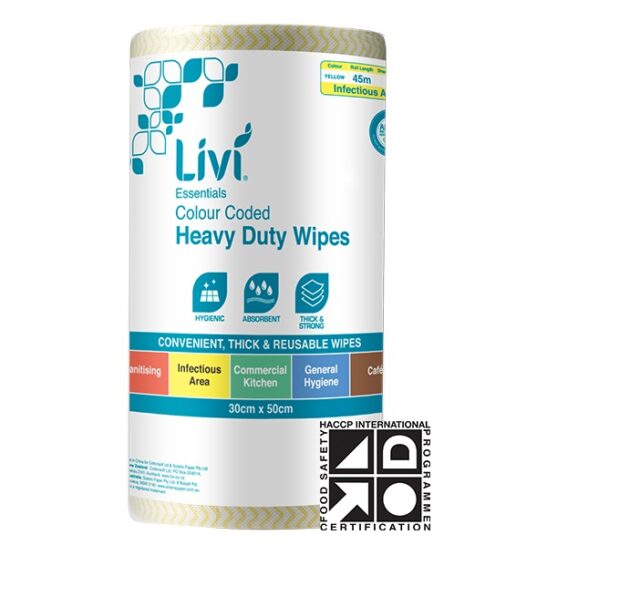 6005_Livi Ess_Yellow_Antibacterial Commercial Wipes_HACCP