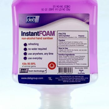 Deb InstantFOAM Non-Alcohol Foaming Hand Sanitiser - 1L
