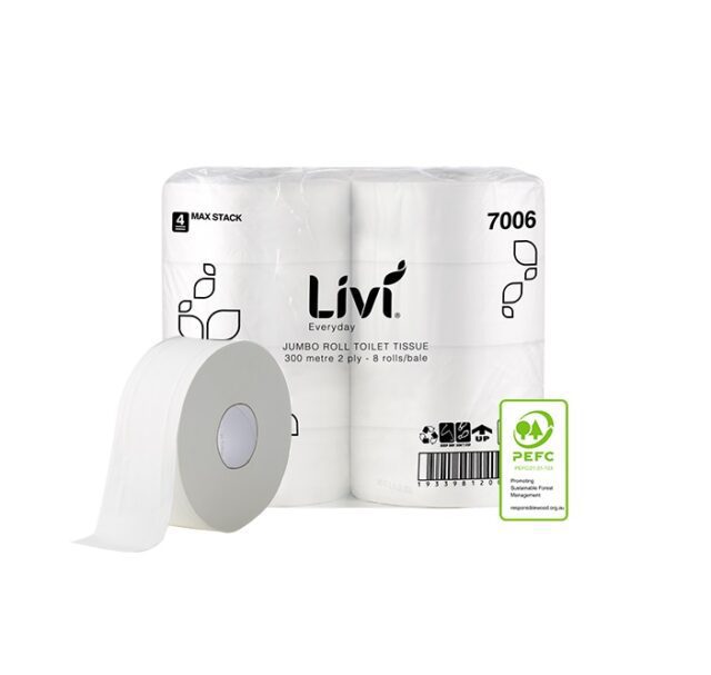 7006_RollBale_Livi Everyday_Toilet Tissue 1Ply 300m_PEFC