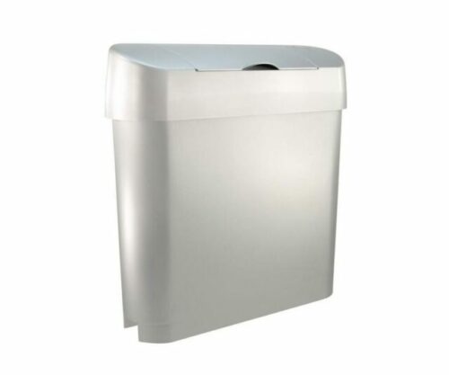 Automatic Sanitary Bin, Silver, 15 L