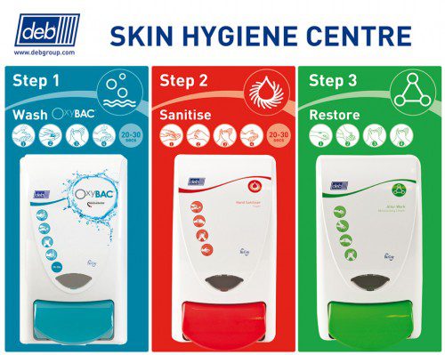 Deb OxyBAC 3-Step Skin Hygiene Centre – Wash, Sanitise and Restore