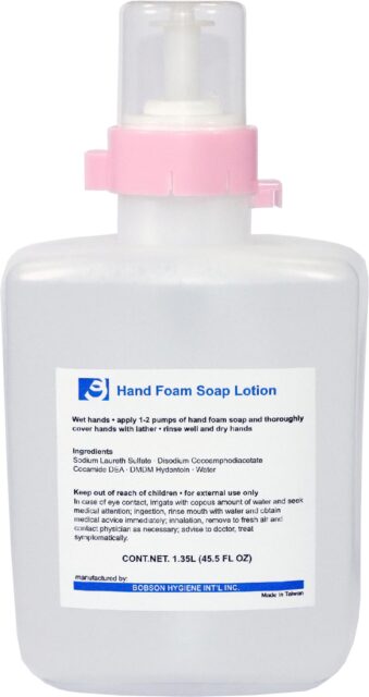 Bobson Foam Soap Hand Wash Cartridge Refill with Moisturiser 1.35L
