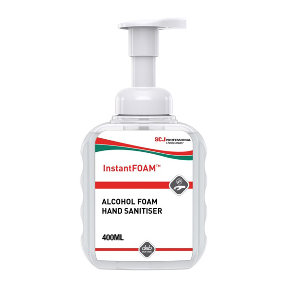 IFS400ML InstantFOAM® Alcohol-Based Foam Hand Sanitiser 400mL Pump Bottle 600x600