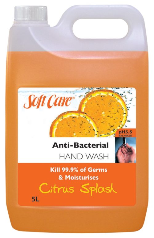 Soft Care Citrus Splash Anti-Bac Hand Wash 5L