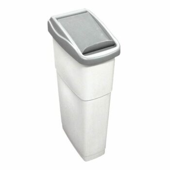 Comfortsan 22 Liter SLIM Commercial Sanitary Bin With Two Tone Grey Finish