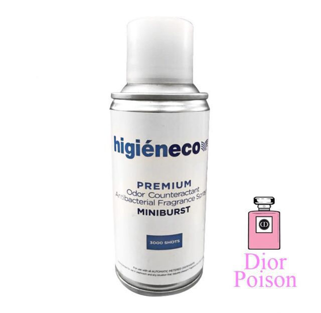 Higieneco MiniBurst 2.0 Dior Poison Automatic Aerosol Air Freshener Fragrance Refill, Antibacterial, 3000 Sprays, 160 mL