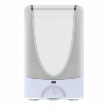 DEB Touch-Free Foam Soap Dispenser, White / Chrome Border, 1,2L