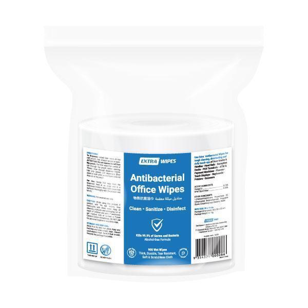 extra antibacterial office wipes 900 sheets pack