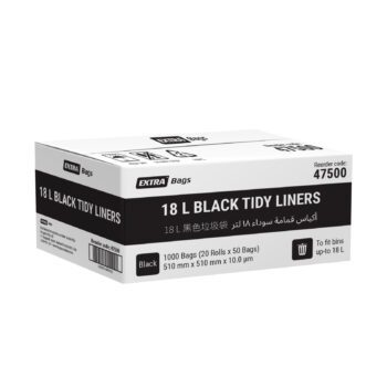 Best Hygiene 18 L Black Tidy Liners, 1000 Bags