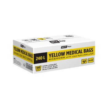 Best Hygiene 240 L Yellow Medical Bags, 100 Bags