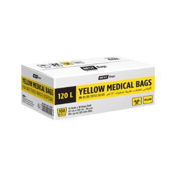 Best Hygiene 120 L Yellow Medical Bags, 100 Bags