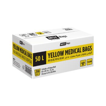Best Hygiene 50 L Yellow Medical Bags, 250 Bags