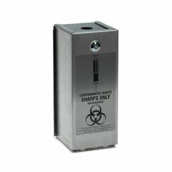 1.5 mm Stainless Steel Safety Hinged Case for Sharps Container 1.4 L