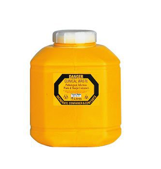 Sharps Container 10 L Non-Spill Screw Top Lid